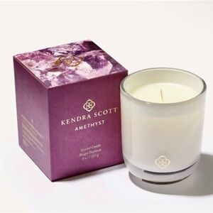 Kendra Scott Purple Amethyst Crystal 8 oz Candle - NWT